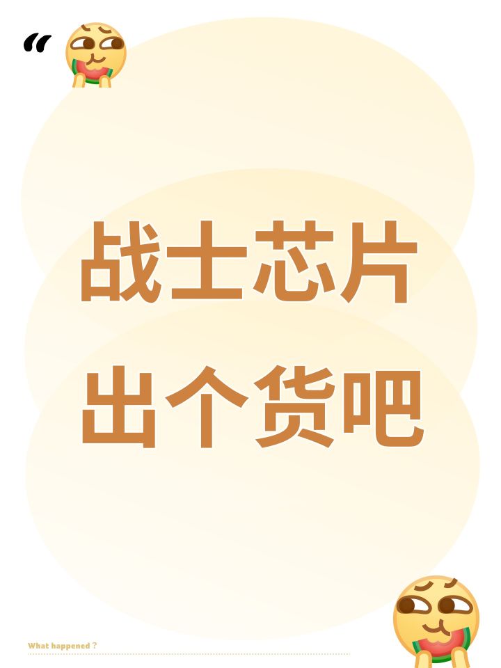 战士芯片出个货吧截图