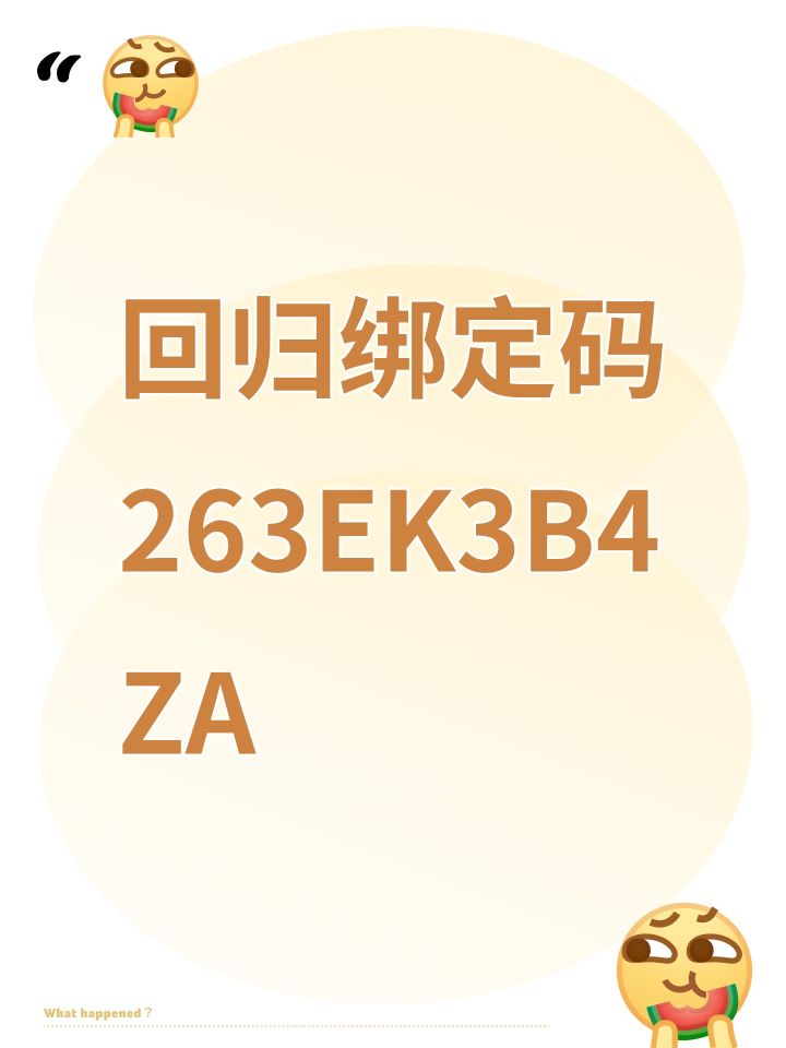 回归绑定码263EK3B4ZA截图