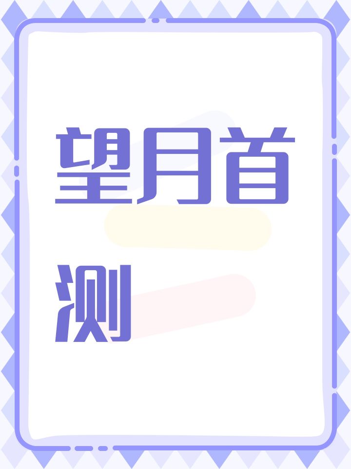 望月首测截图