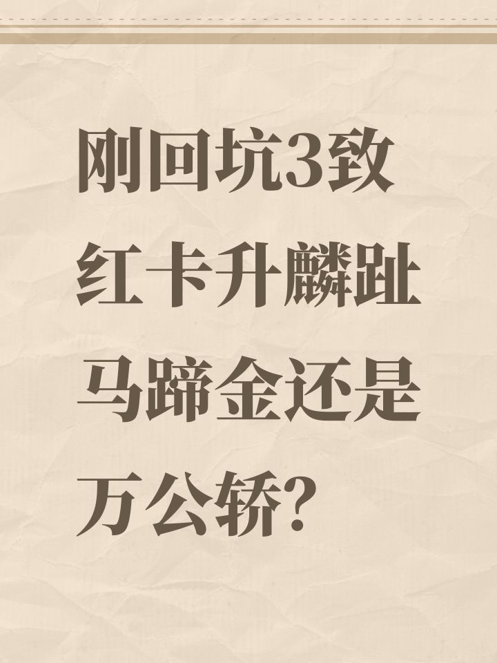 刚回坑3致麟趾马蹄金还是万公轿?截图
