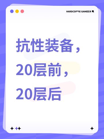 抗性装备，20层前，20层后，因限制不再收录
