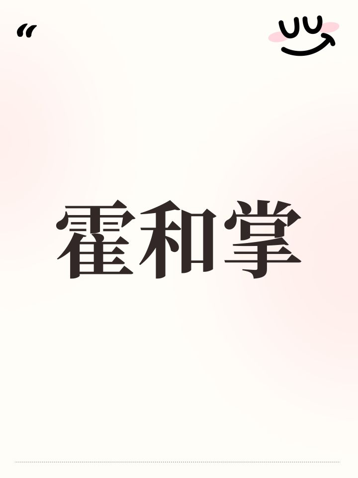 霍和掌截图
