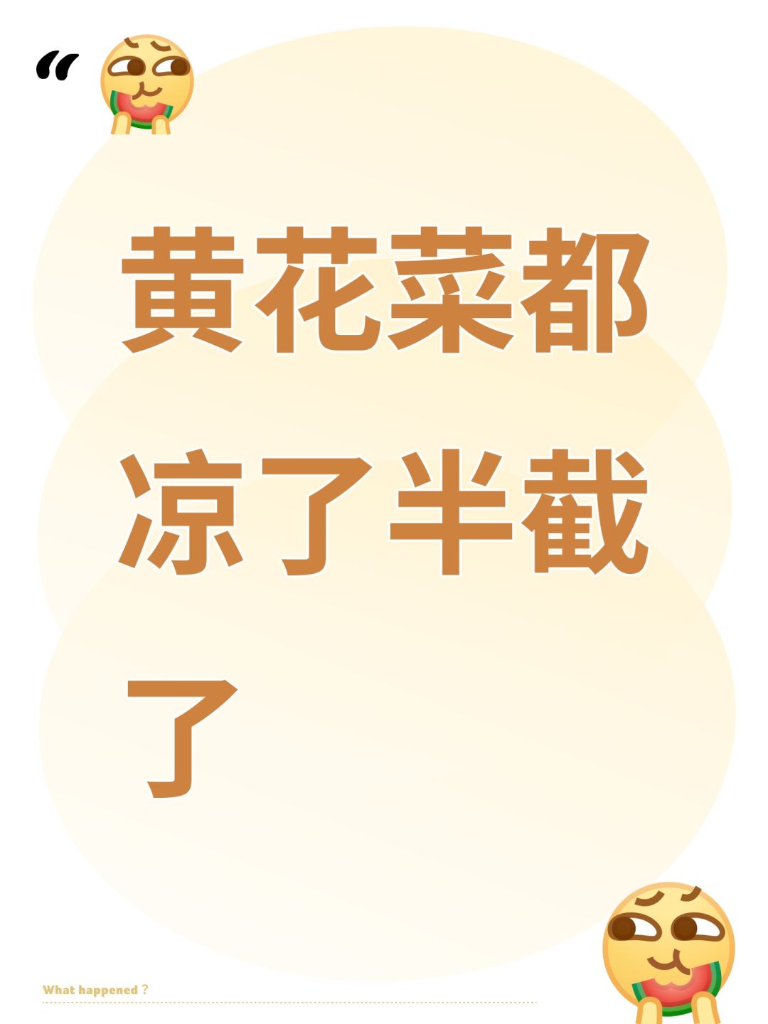 黄花菜都凉了半截了 1