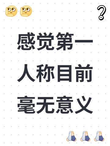 感觉第一人称目前毫无意义