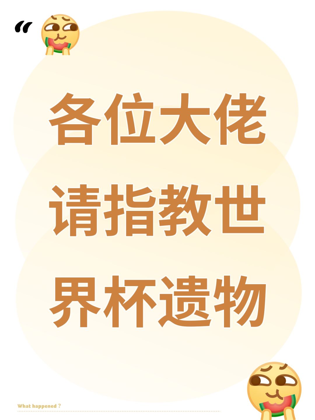 各位大佬请指教世界杯遗物 1