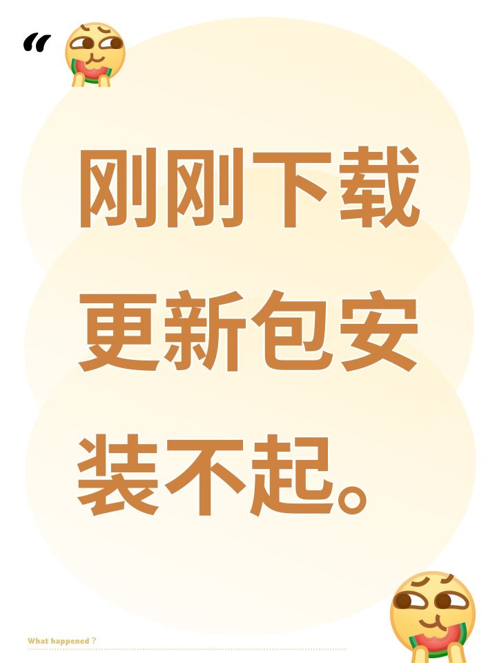 刚刚下载更新包安装不起。截图