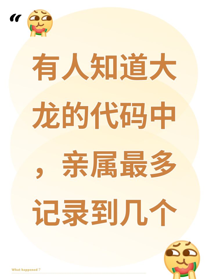 有人知道大龙的代码中,亲属最多记录到几个截图