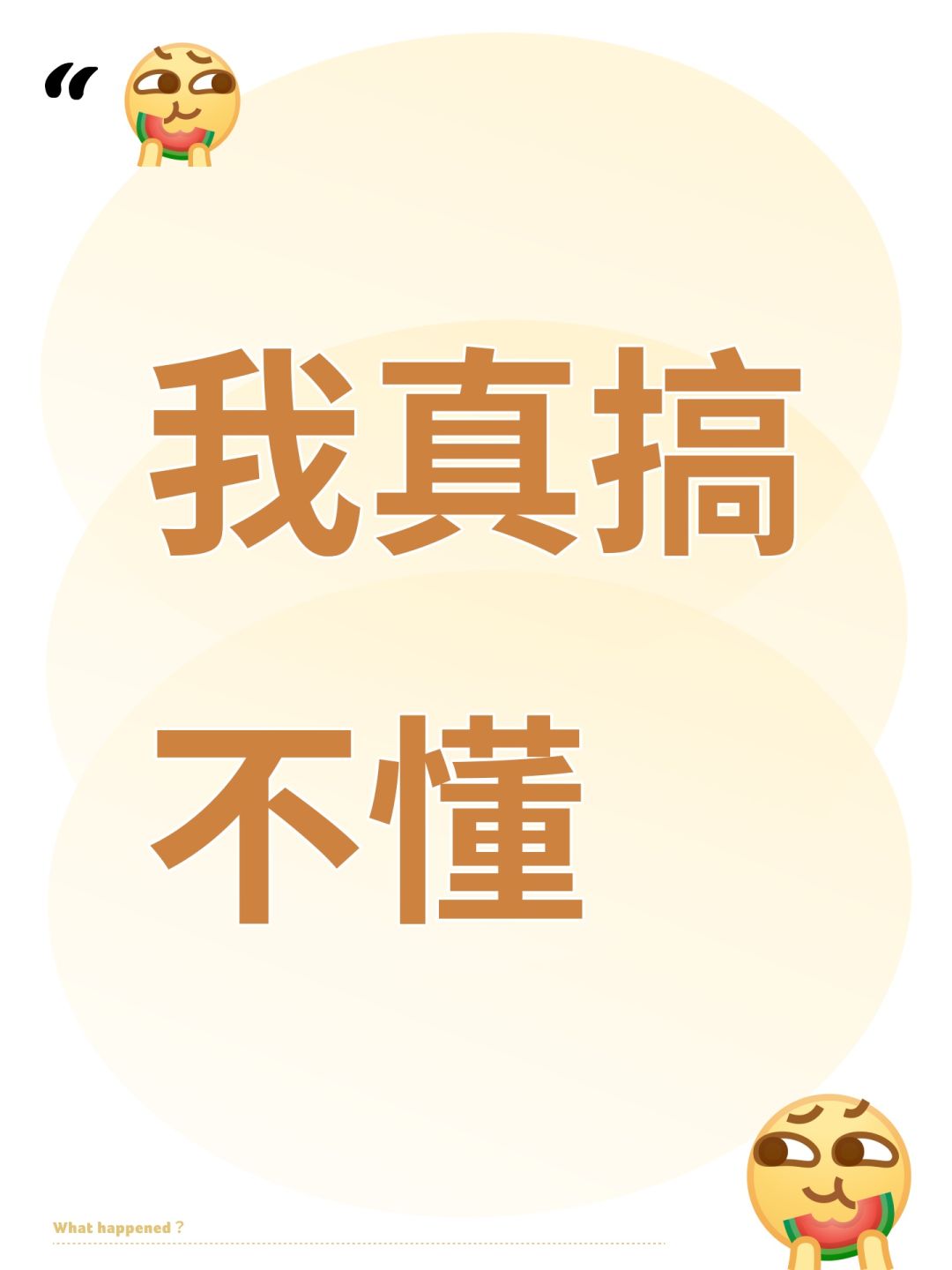 我真搞不懂 1