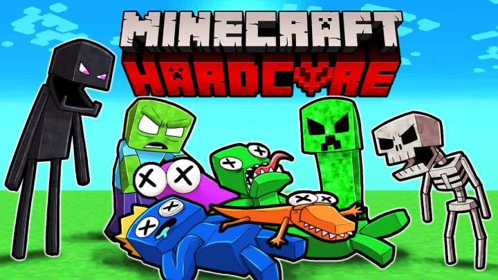 Rainbow Friends 在 Minecraft 中硬核生存!截图
