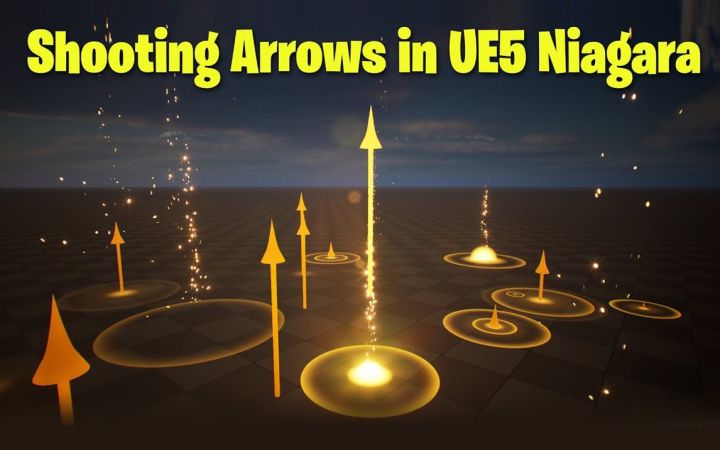 【UE5教程】在UE5中创建射出箭头效果截图