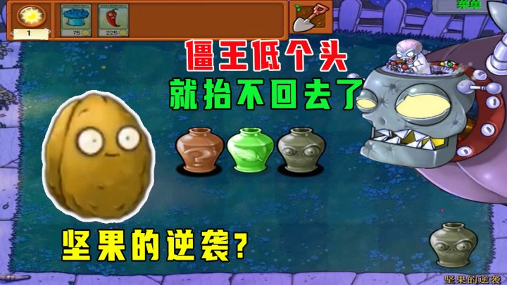 植物大战僵尸：坚果的逆袭？僵王博士：出门低个头，就抬不回去了截图