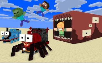 MC怪物学院动画丨Thomas Family Transformation Girl丨choo choo Charles丨我的世界动画