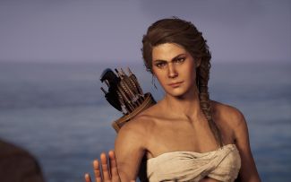 刺客信条奥德赛 失去技能后的科孚岛正面屠营 噩梦难度