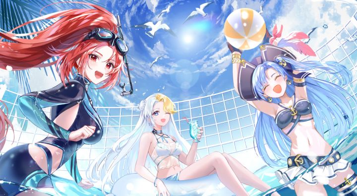 《高能手办团》清凉一夏系列泳装皮肤展示视频截图