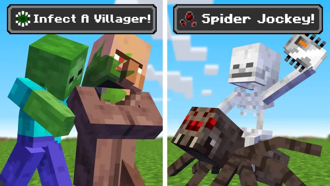 Minecraft生物，如果他们有进步截图