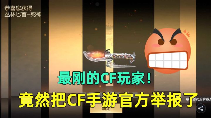 最刚的CF玩家！直接把CF手游官方举报了，得知原因后我也怒了！截图