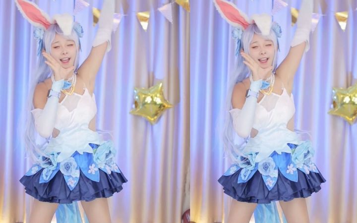 【鱼子酱】《more jump more》公孙离花间舞限定 直播跳舞录屏截图