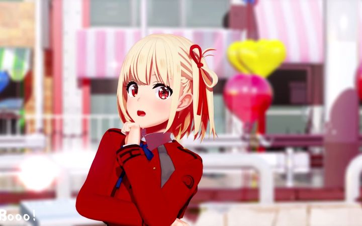 【MMD】Booo!【锦木千束】【搬运】截图