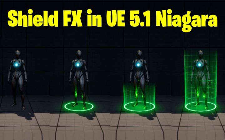 如何在虚幻引擎5.1中创建非常简单的盾牌效果Shield FX截图