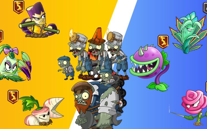 pvz2：最速干掉一整关僵尸，蓝卡植物vs金卡植物，谁更快？截图
