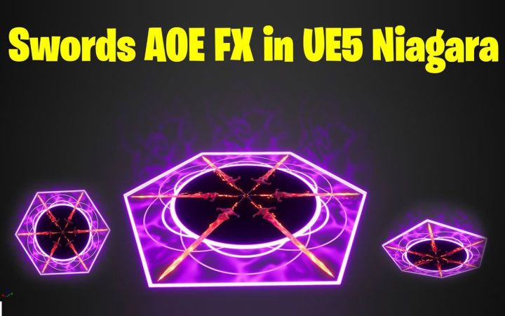 在UE5中的利剑AOE FX 【UE5 Niagara教程】截图
