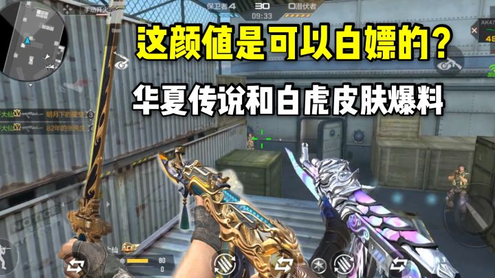 可以变形唐刀的华夏传说和火麒麟白虎皮肤,是白嫖的你敢信?截图