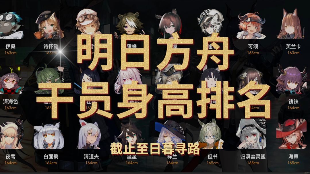 【明日方舟】全干员最新身高排名截图