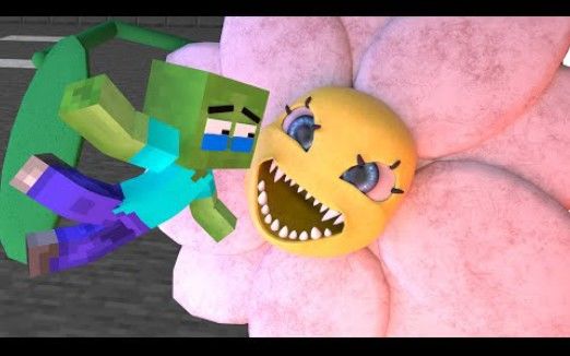 怪物学院1480集丨The Carnivorous Daisy-Poppy playtime 悲伤的故事丨我的世界动画截图
