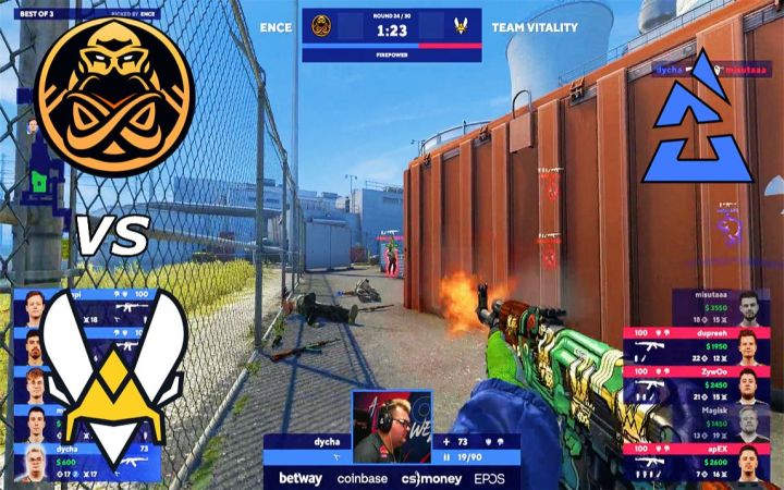 【2022BLAST春季决赛】ENCE vs Vitality - 四分之一决赛 BO3高光集锦 l CSGO截图