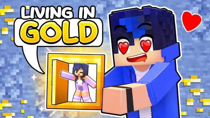【Aphmau】在 Minecraft 中住在我朋友的黄金中！截图