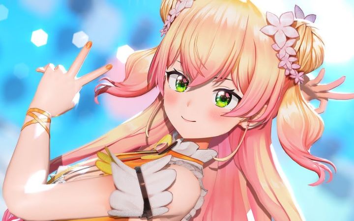 【VtuberMMD】再见宣言【桃铃音音】【搬运】截图