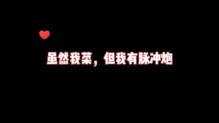 虽然我菜，但我有脉冲炮截图