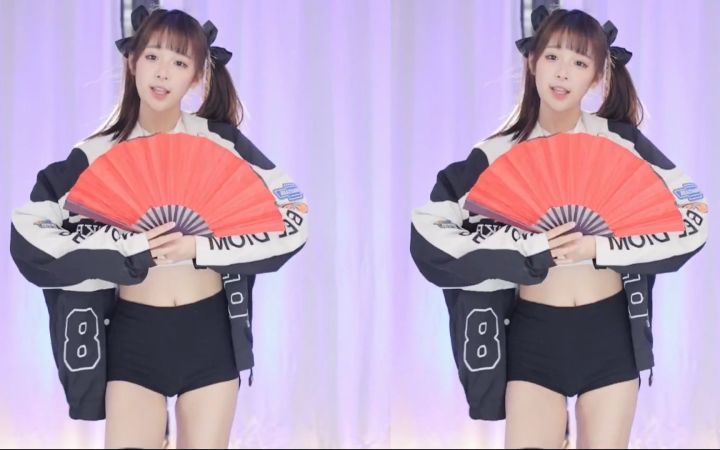 【鱼子酱】《9》黑色常服套装 直播跳舞录屏截图