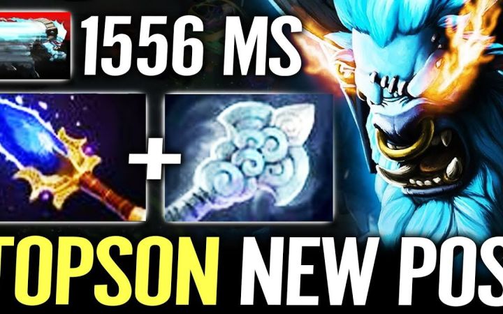 TOPSON三号位白牛,慧夜对剑+A杖16-1打出经济第一!【DOTA2】截图