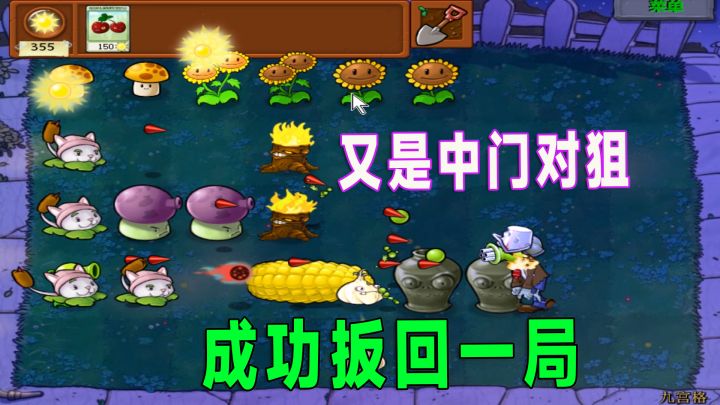植物大战僵尸:欧气大爆发,全程紫卡不断截图