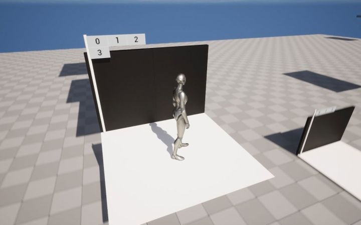 在虚幻引擎5中制作楼层检测功能的电梯截图