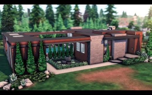 【模拟人生4速建|搬运|附链接|30×30|nocc】Modern Forest House截图