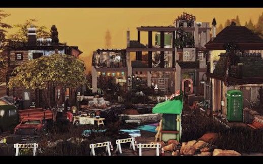 【模拟人生4速建|搬运|附链接|40×30|nocc】Abandoned Neighborhood截图