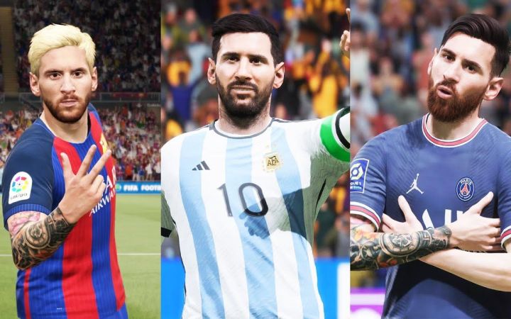 梅西历代《FIFA》游戏形象汇总 附14年梅西同队友合作《FIFA15》影像截图