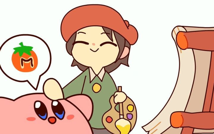 【卡比动画】卡比吃了一个西红柿就...? 【搬运】截图