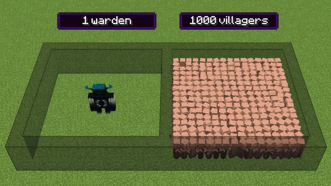 1000个村民vs 1个典狱长(但是村民可以攻击…)截图