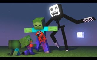 怪物学院动画:第1283集丨Nightmarionne vs 僵尸(悲伤故事)丨我的世界动画