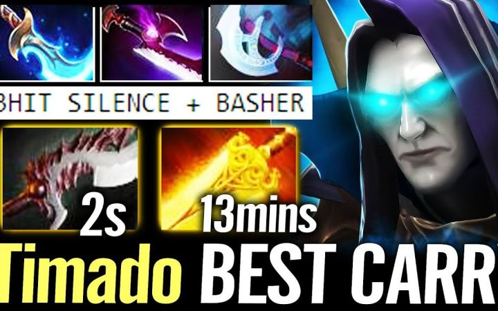 Timado亚巴顿13分钟辉耀，加后期大晕锤VS敌法师！【DOTA2】截图