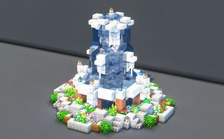 喷泉+花坛+附魔室，三合一喷泉！萌新必学~