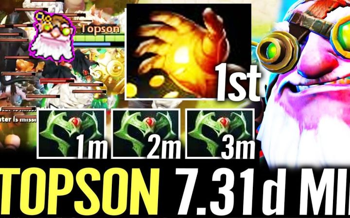 TOPSON 7.31d中单火枪, 3系带+点金手隐刀流【DOTA2】截图