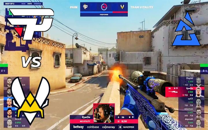 【2022BLAST春季决赛】paiN vs Vitality - BO3高光集锦 l CSGO截图