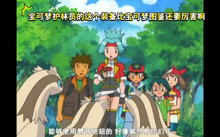 精灵宝可梦 宝可梦护林员的这个装备比宝可梦图鉴还要厉害啊截图