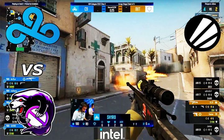 【IEM科隆2022】C9 vs Outsiders - BO3高光集锦 l CSGO截图