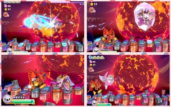 【改造卡比】冥蝶骑士 Vs. 星河骑士（冥蝶骑士的变装游戏~）【星之卡比 探索发现·任天堂NS·BOSS·小视频·搬运·ぽっぷん】截图