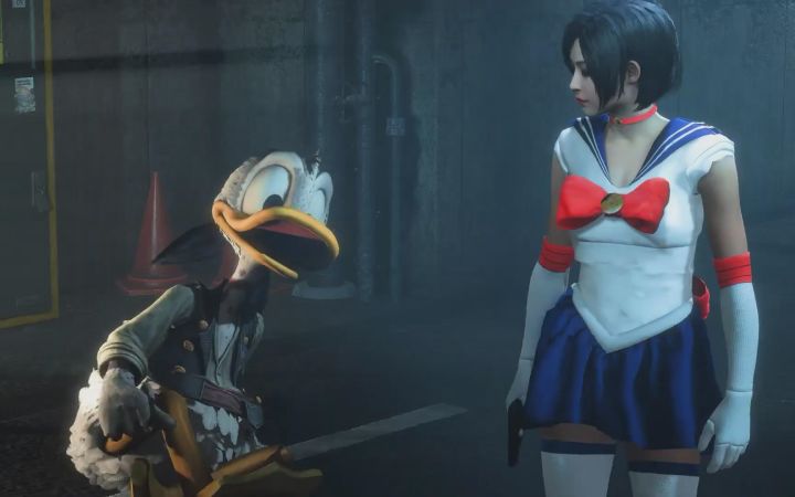 《生化危机2重制版》MOD 美少女战士艾达王拯救唐老鸭截图
